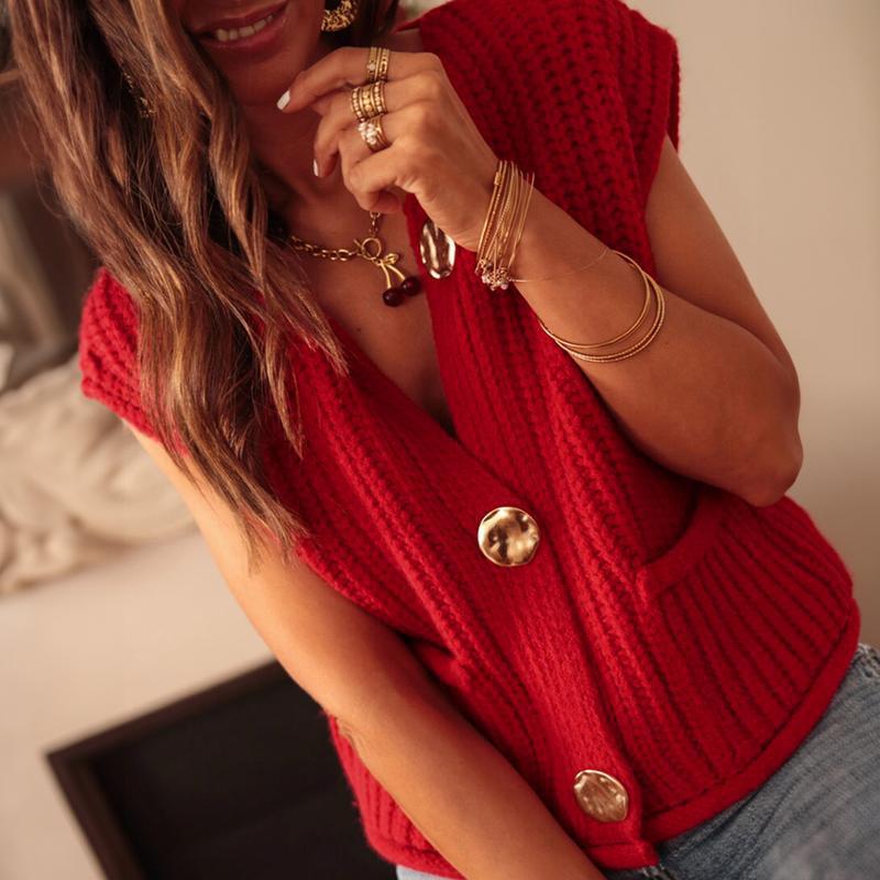 Veloure Knitted Vest